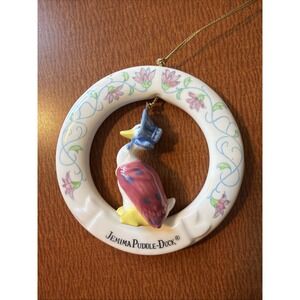 Vtg 1988 Beatrix Potter Jemima Puddle-Duck‎ Schmid Porcelain Christmas Ornament